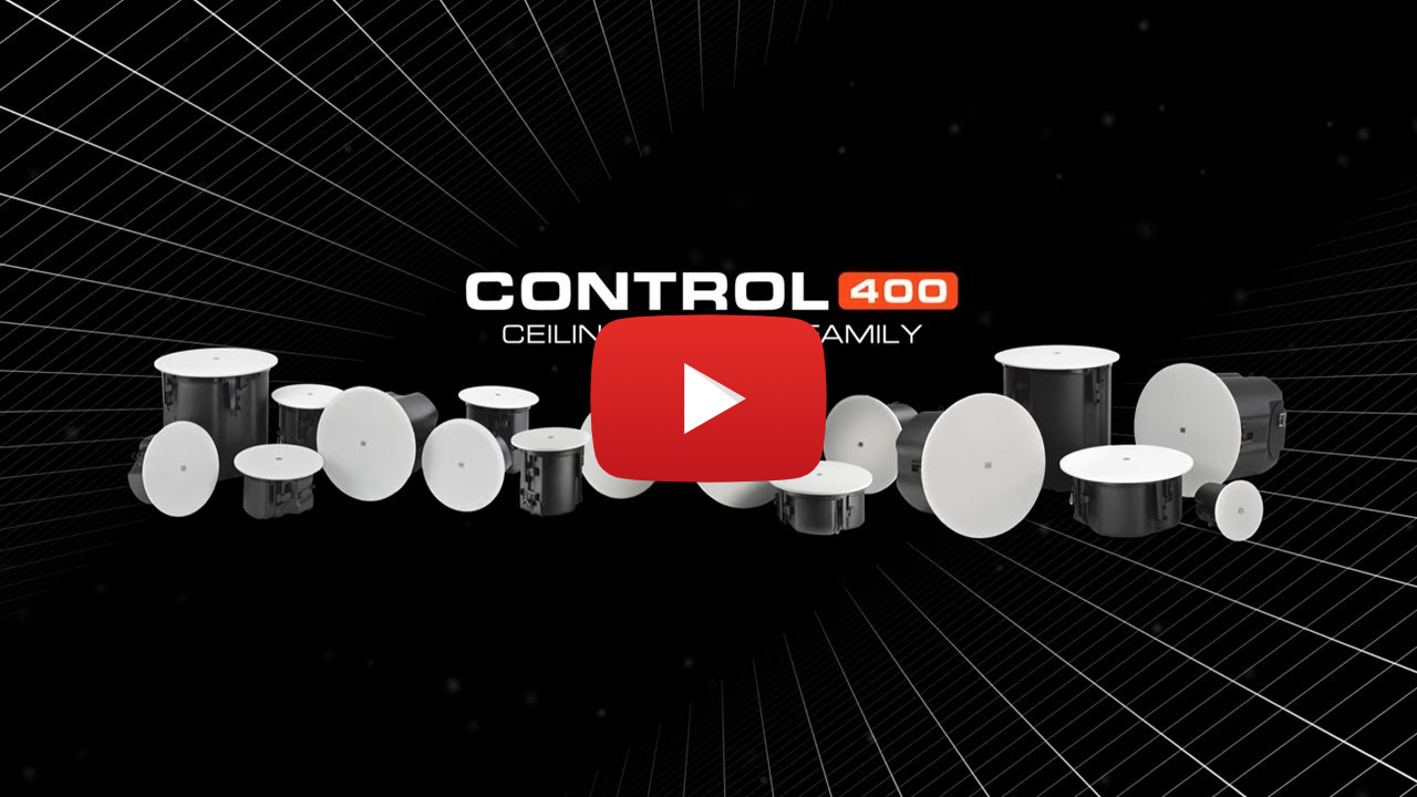 JBL Control 400 Series Ceiling Speakers Launch Announcement | Standard, Enhanced & Premium Coverage
